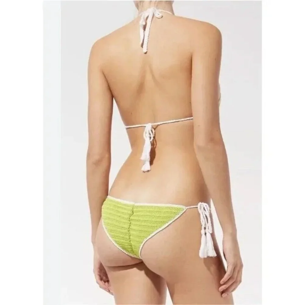 Solid & Striped The Marina Crochet Monokini Green Size Small NWOT - Picture 2 of 2